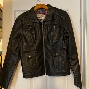 NWOT Guess Large Faux Leather Jacket